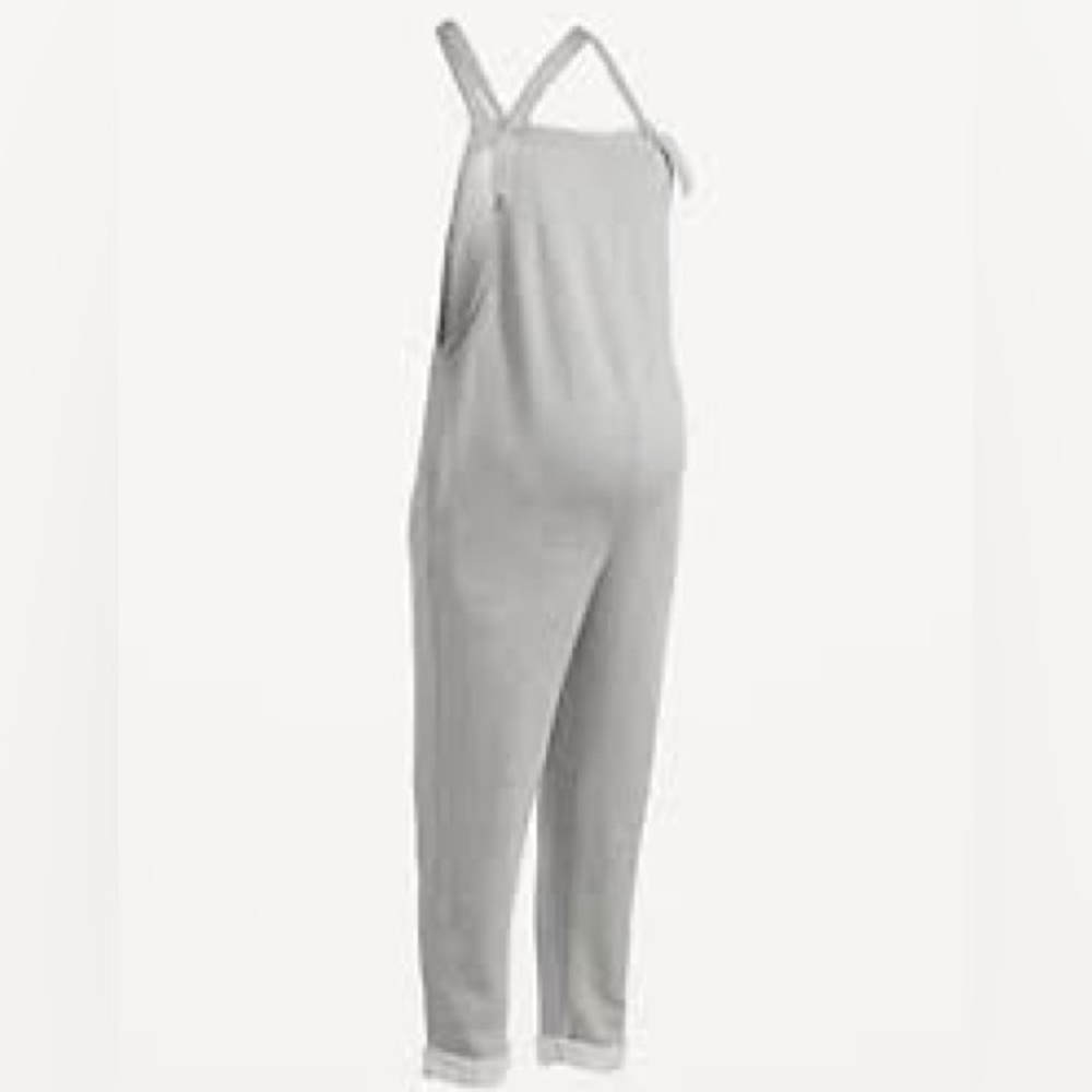 5/$25 🤍Maternity Knotted-Strap Fleece Overalls